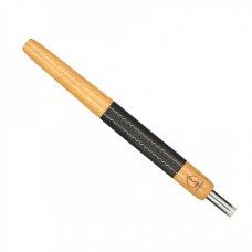 WOOKAH Wooden Mouthpiece Iroko Black Leather