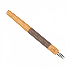 WOOKAH Wooden Mouthpiece Iroko Marron Leather