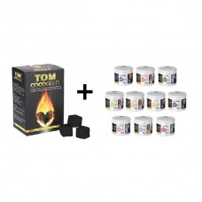 Σετ Κάρβουνα Tom Coco 1kg & Mixto 200gr