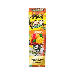 Crazy Canna Disposable Vape 500mg CBD Mango