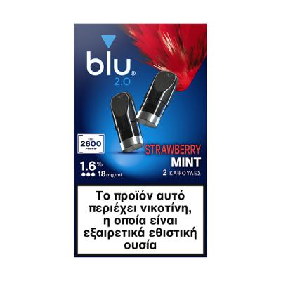 Blu 2.0 Pods Strawberry Mint 18mg 1.9ml