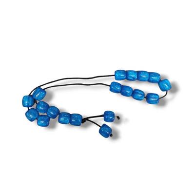 Κομπολόι Μπλε 14x14mm